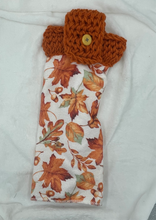 Load image into Gallery viewer, Autumn leaves hanging hand towel