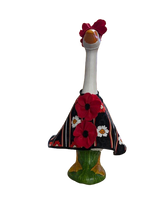 Load image into Gallery viewer, Rememberance Day Red/white Poppy Porch Goose Cape