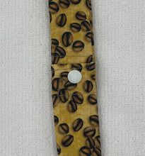 Load image into Gallery viewer, Coffee Bean Collar Cooler with snap closure