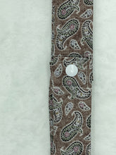 Load image into Gallery viewer, Paisley Collar Cooler with snap closure