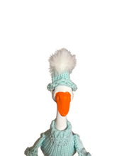 Load image into Gallery viewer, Light Blue Goosey Sweater for 12” porch/desk Goose