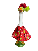 Load image into Gallery viewer, Merry Grinchmas Porch goose outfit with hat
