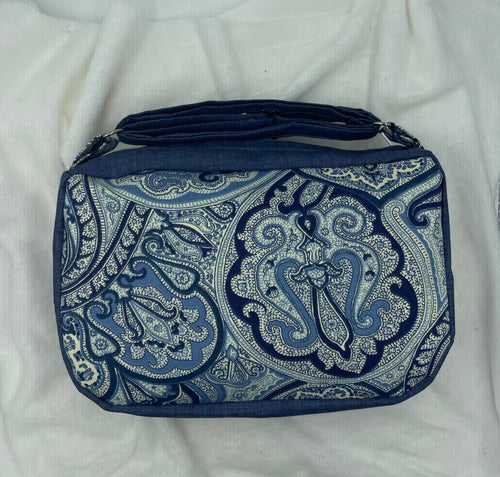 Blue Abstract Boho Bigger Bag