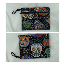 Load image into Gallery viewer, Sugar Skulls Boho Go pouch