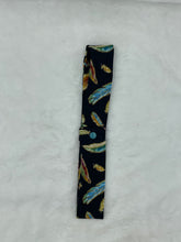 Load image into Gallery viewer, Black Feather Collar Cooler with snap closure