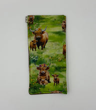 Load image into Gallery viewer, Highland Cow Boho Glasses Case