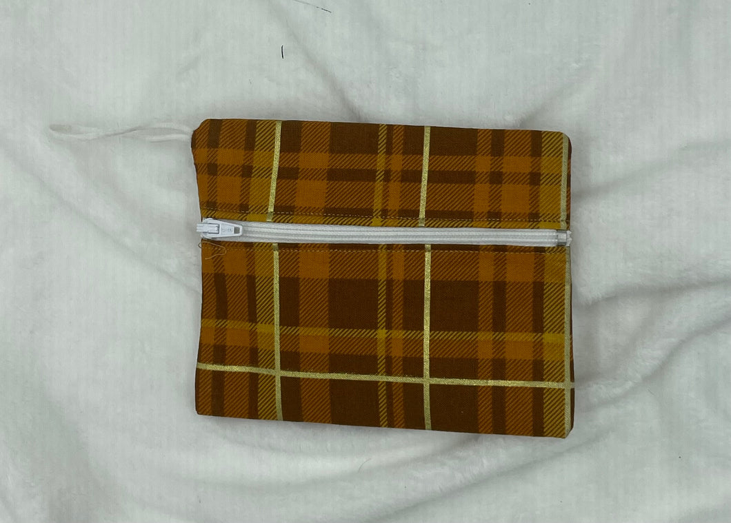 Autumn Plaid Boho Go Pouch