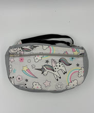 Load image into Gallery viewer, Unicorn Boho Bitty Bag with Front Zipper Pocket