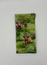 Load image into Gallery viewer, Highland Cow Boho Glasses Case