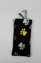 Load image into Gallery viewer, Large Paw Print Boho Glasses Case