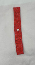 Load image into Gallery viewer, Red Heart Collar Cooler with snap closure