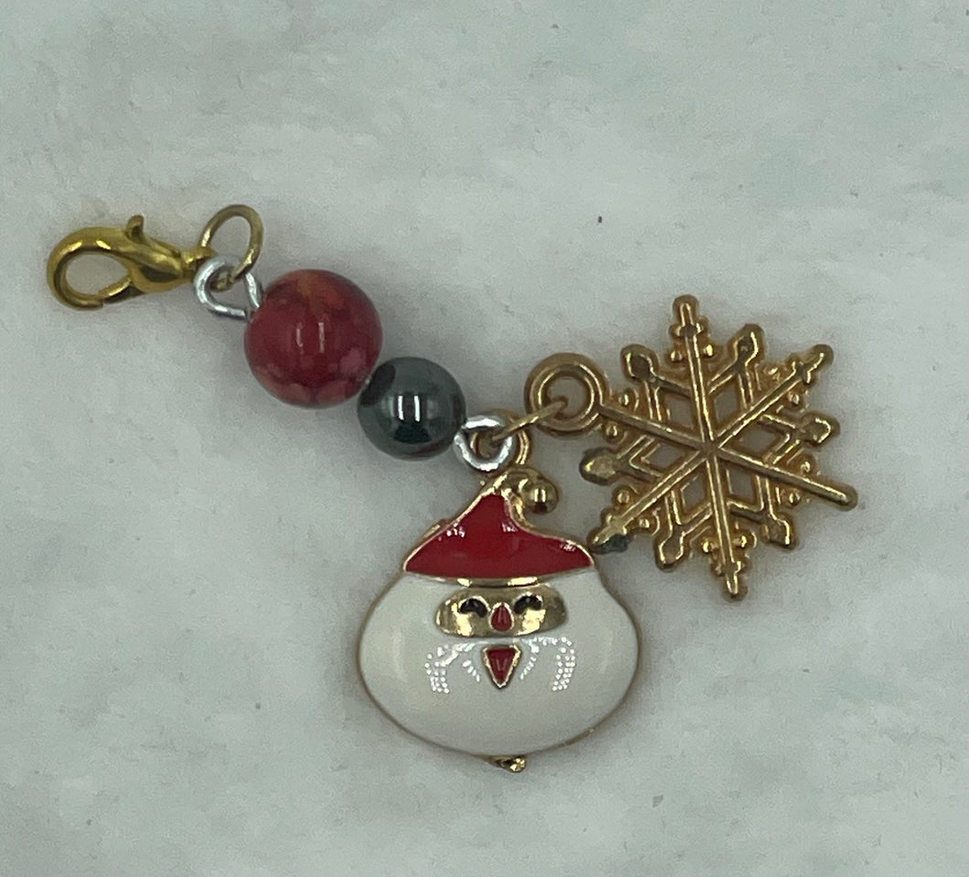 Santa and Snowflake Boho Charm