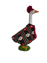 Load image into Gallery viewer, Rememberance Day Red/white Poppy Porch Goose Cape