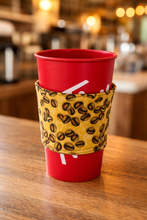 Load image into Gallery viewer, Yellow Ladybug Boho Coffee Cozie