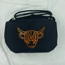 Load image into Gallery viewer, Highland Cow Boho Bitty Bag