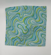 Load image into Gallery viewer, Blue/Green Swirl Boho Plate Cozie