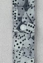 Load image into Gallery viewer, White Dice Collar Cooler with snap closure