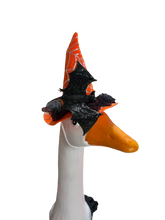 Load image into Gallery viewer, Orange witchy Cape and hat for 20” porch goose