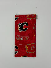 Load image into Gallery viewer, Red Hockey Boho Glasses Case