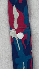 Load image into Gallery viewer, Blue and Pink Camo Collar Cooler with snap closure