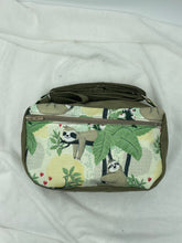 Load image into Gallery viewer, Sloth Boho Bitty Bag with outside zipper pocket