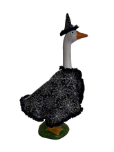 Load image into Gallery viewer, Black Witchy Cape and Hat porch goose outfit