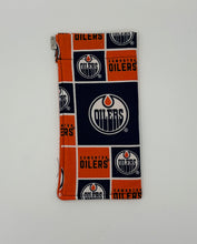 Load image into Gallery viewer, Orange Hockey Boho Glasses Case