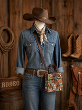 Load image into Gallery viewer, Wild Horses Boho Casual Tote