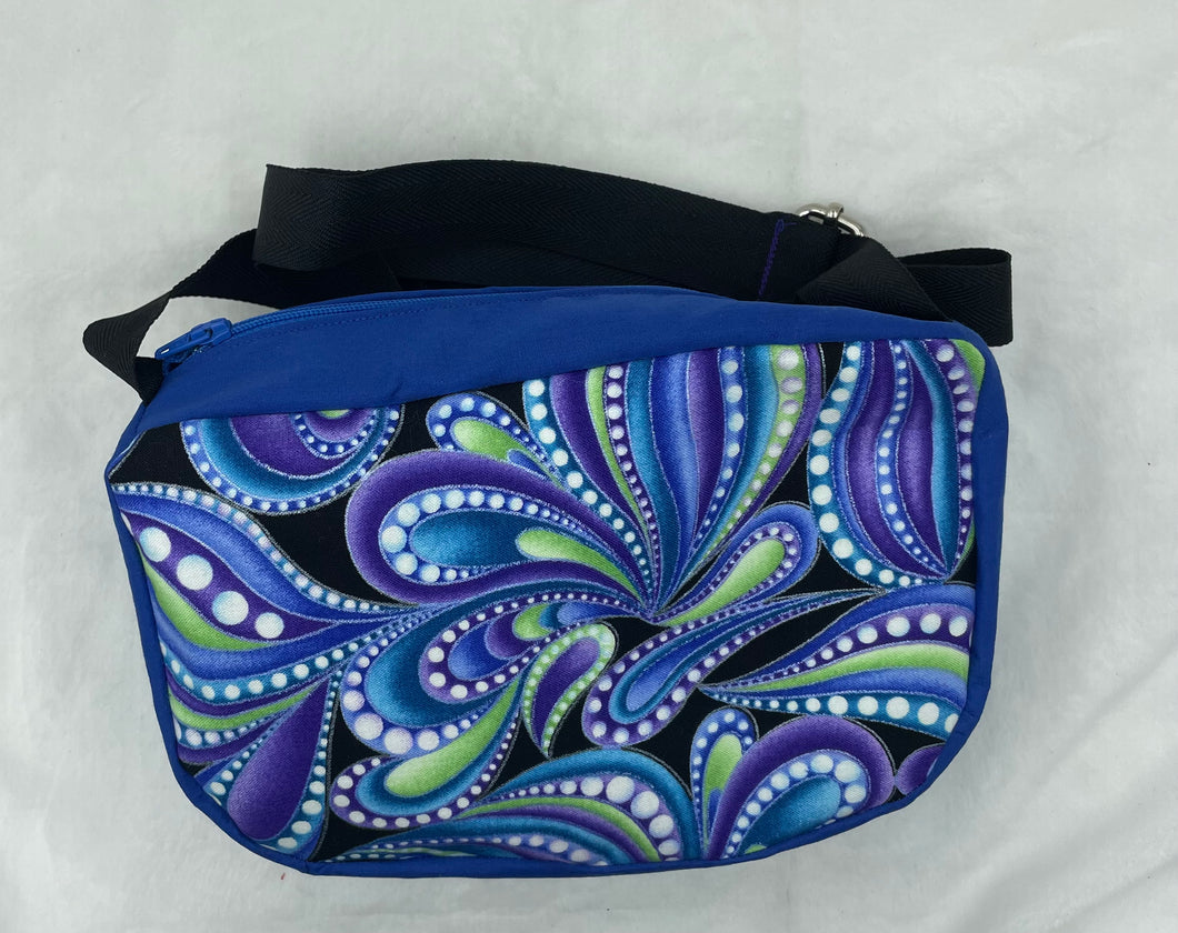 Blue Abstract Boho Multi Bag