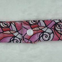 Load image into Gallery viewer, Pink Kaleidoscope Collar Cooler with snap closure