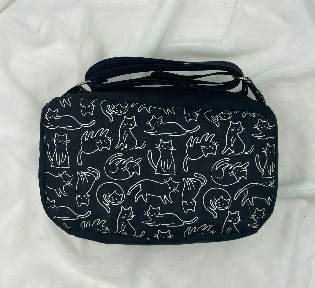 Black and White Cats Boho Bitty Bag