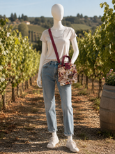 Load image into Gallery viewer, Wine Time Boho Casual Tote Misfit