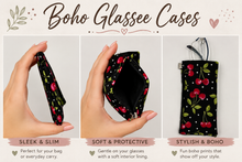 Load image into Gallery viewer, Cherries Boho glasses case